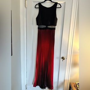Avery G evening gown size 10 red and black